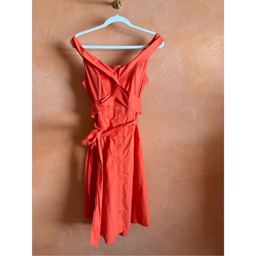 ASTR The Label Off Shoulder Dress Tie Waist Belted Mini Dress Medium